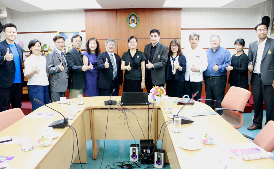 ให้การต้อนรับ Prof.Dr.Ching-Te Wang Dean,College of Management,NCUT และทีมคณาจารย์ จากมหาวิทยาลัย National Chin-Yi University of Technology (NCUT) ประเทศไต้หวัน