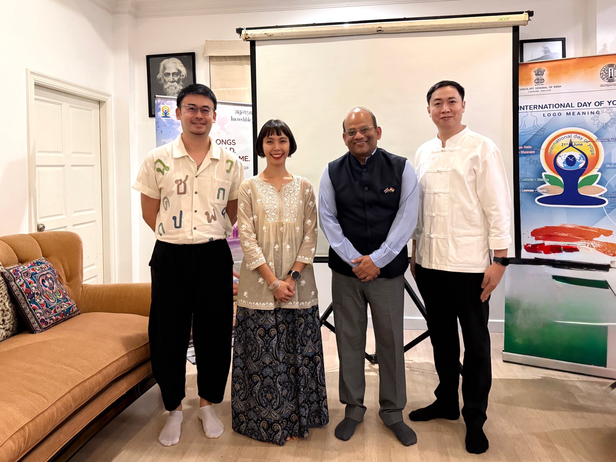 ผู้บริหาร คณะวิทยาการจัดการ มร.ชม. ร่วมกิจกรรมสถานกงสุลอินเดีย เชียงใหม่
