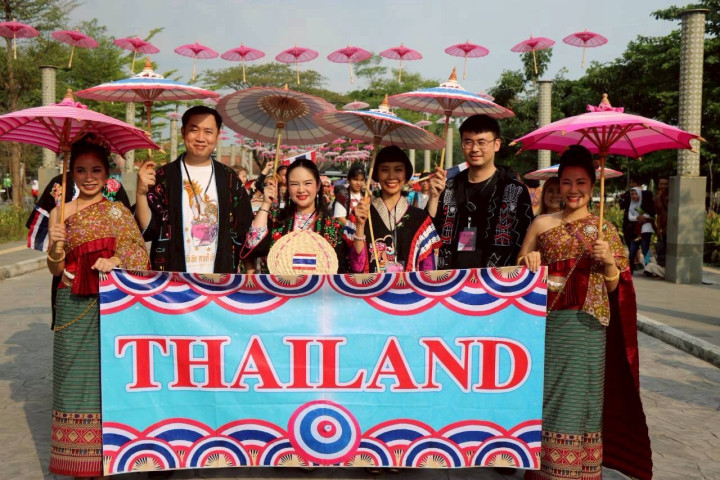วจก.  ในงานเทศกาลร่ม Payung Festival 2025 ประเทศอินโดนีเซีย